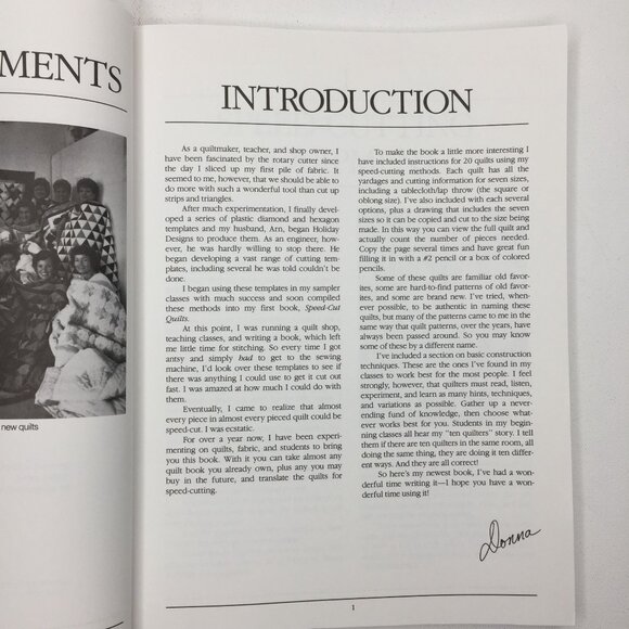 Quilter's Guide Rotary Cutting Quilting Book Patchwork Poster Fanning Patterns - Picture 5 of 16